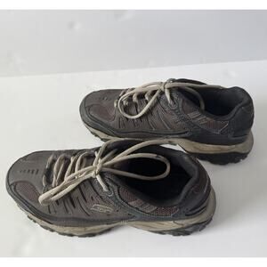 Skechers After Burn Memory Foam Mens 8.5 Training Shoes Brown 50125 Comfort